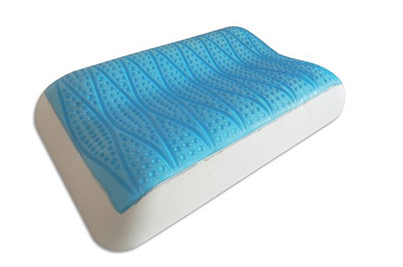 Mαξιλάρι ύπνου που συνδυάζει τεχνολογία cool gel και αφρό μνήμης (memory foam) ανατομικό extra gel διαστάσεων 62×37×10/8εκ.