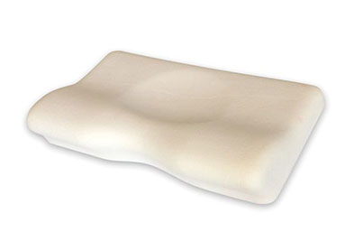 Mαξιλάρι ύπνου με αφρό μνήμης (memory foam) αυχενικό διαστάσεων 63×32×11/5εκ.