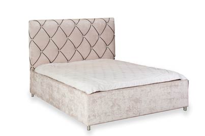 Κρεβάτι ΡΟΜΒΟΣ 170×214×130εκ με ύφασμα fiesole