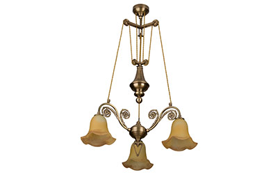 bronze chandeliers with counterweights