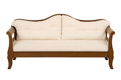 Αιγαιοπελαγίτικος καναπές Γόνδολα 200×73×95εκ από ξύλο οξιάς με λούστρο πρόπολης